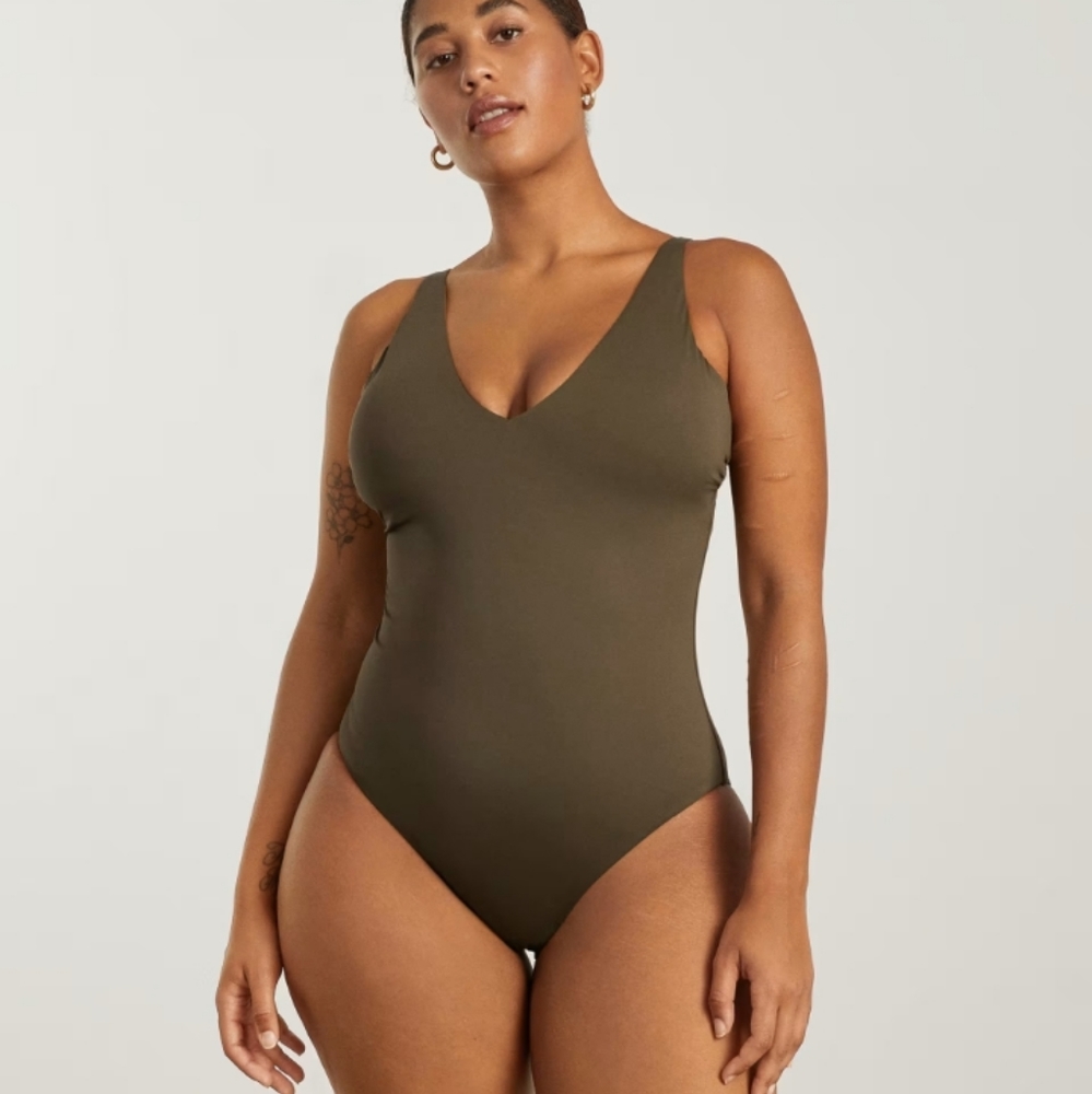 Everlane The V Neck One Piece